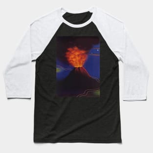 Vintage Volcano Baseball T-Shirt